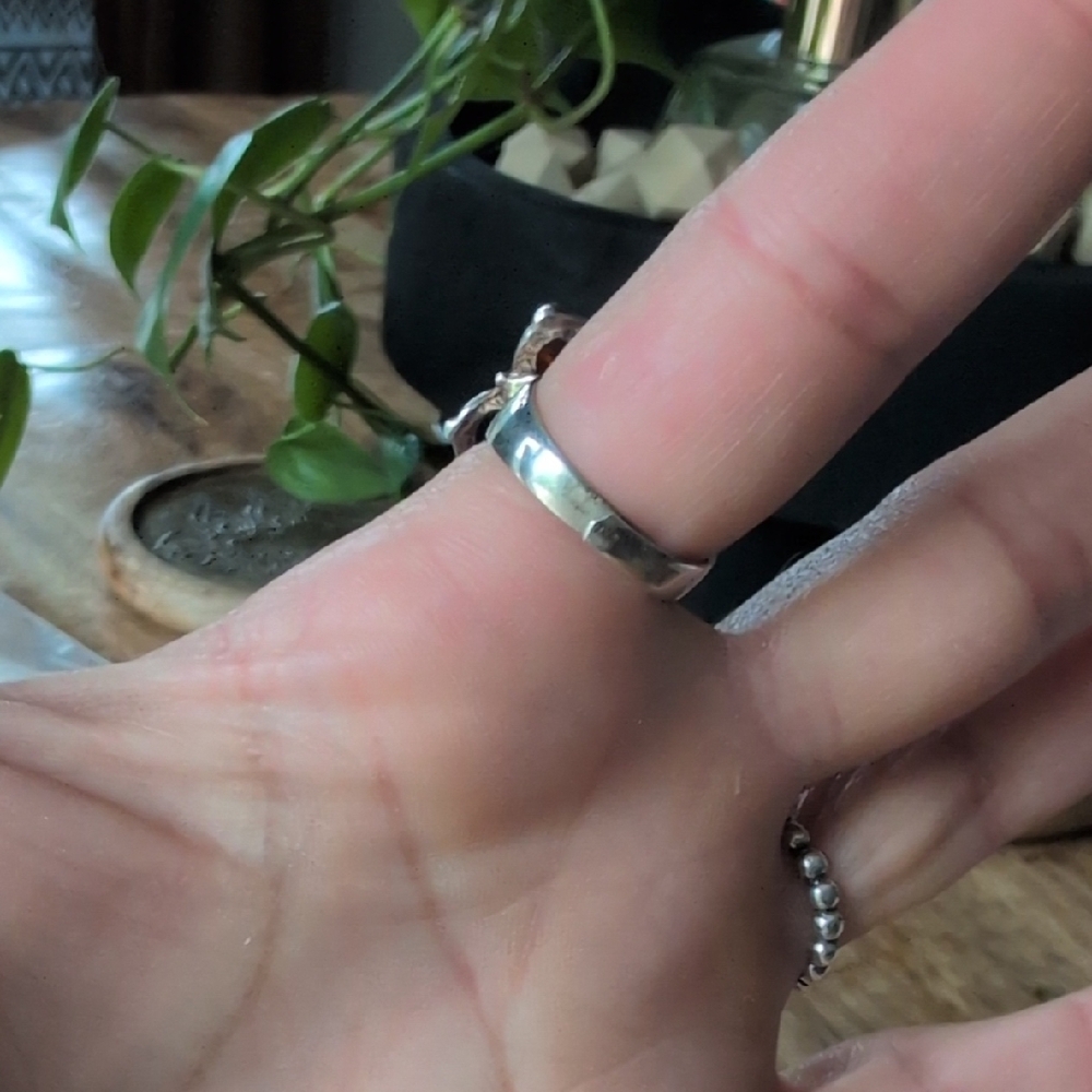 Sterling Silver Amber Ring - Picture 3 of 8